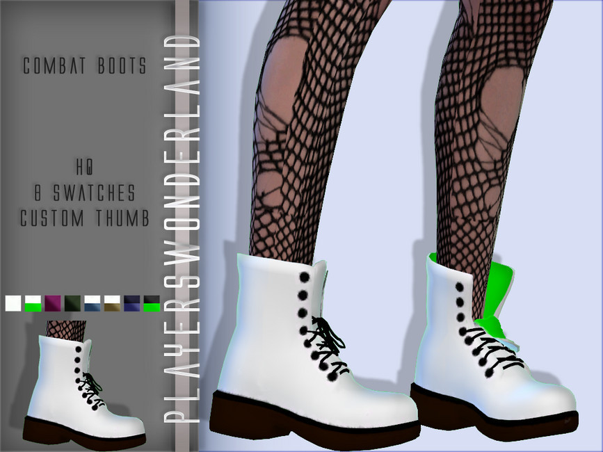 Players Wonderland Combat Boots And Flesh Tunnel • Sims 4 Downloads