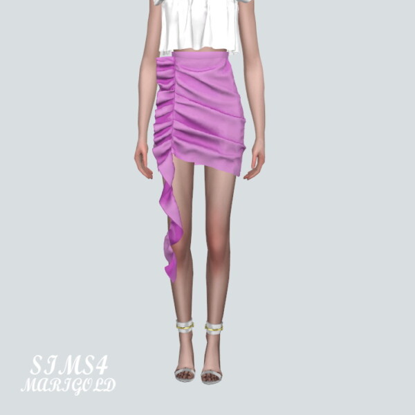 SIMS4 Marigold: D Shirring Mini Skirt