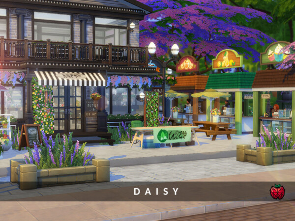 The Sims Resource: Daisy flower shop no cc by melapples