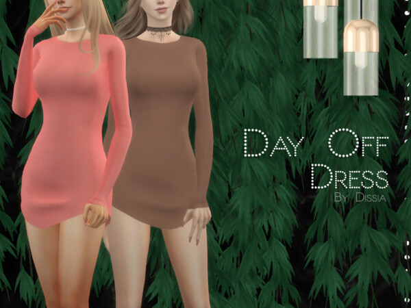 The Sims Resource: Day Off Dress by Dissia