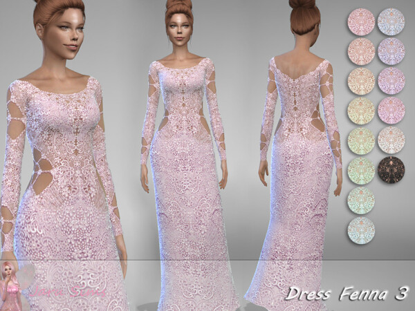 The Sims Resource: Dress Fenna 3 by Jaru Sims