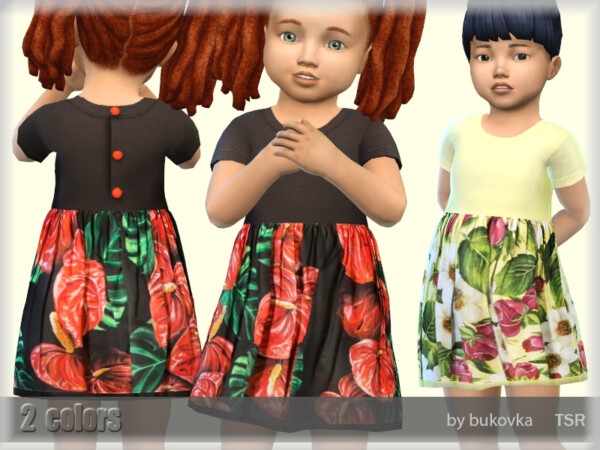 The Sims Resource: Dress Flowers 2 by bukovka