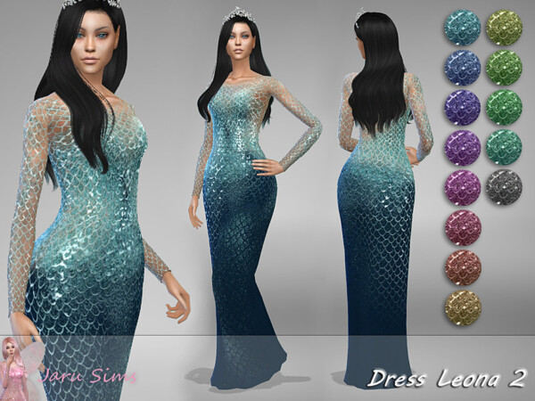 The Sims Resource: Dress Leona 2 by Jaru Sims