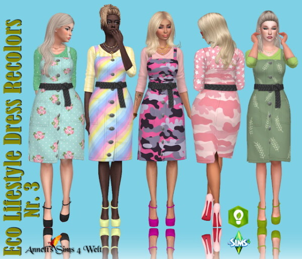 Annett`s Sims 4 Welt: Dress Nr 3 recolored