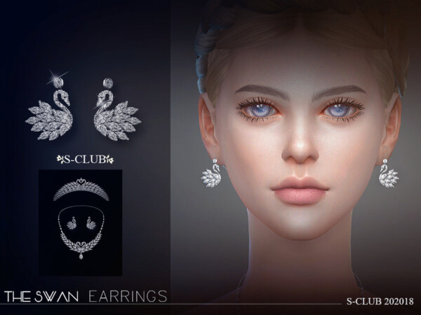 The Sims Resource: LL Earrings 202018 by S Club