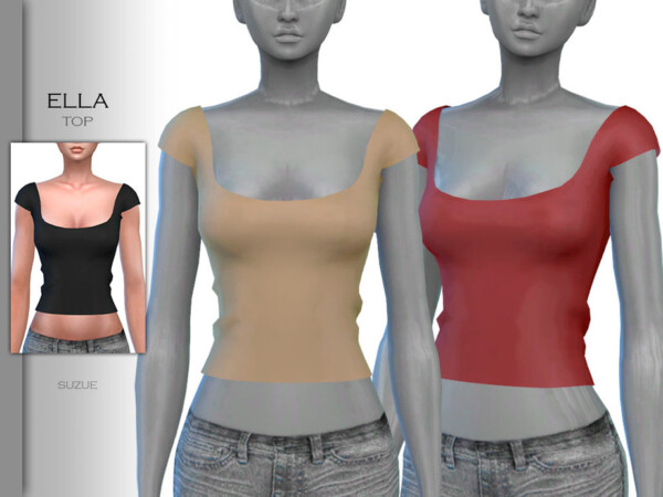 The Sims Resource: Ella Top by Suzue