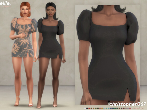 The Sims Resource: Ellie Dress by Christopher067