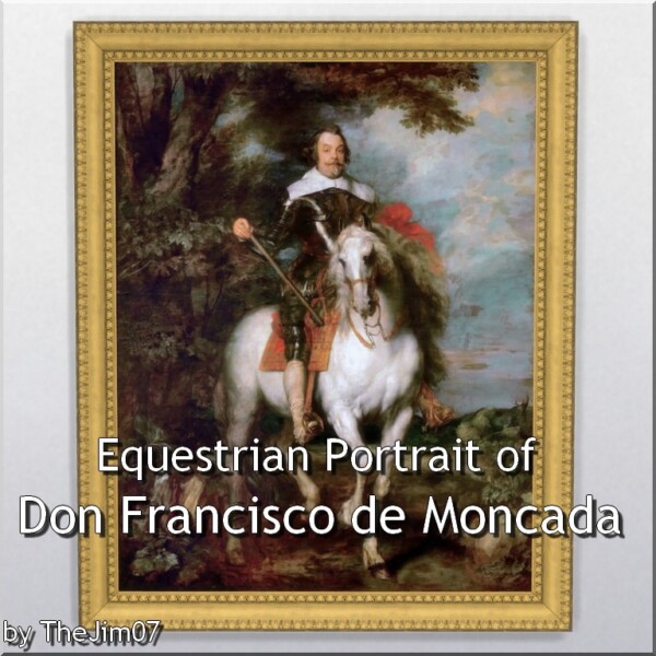 Mod The Sims: Equestrian Portrait of Don Francisco de Moncada by TheJim07