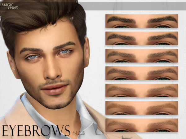 The Sims Resource: Eyebrows N13 by MagicHand