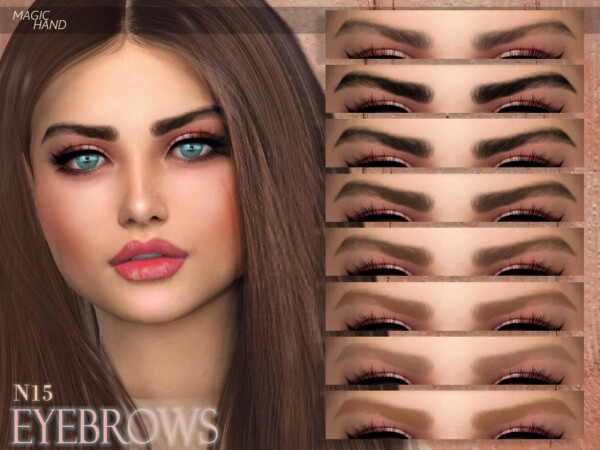 The Sims Resource: Eyebrows N15 by MagicHand