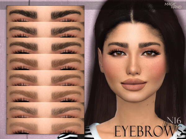 The Sims Resource: Eyebrows N16 by MagicHand