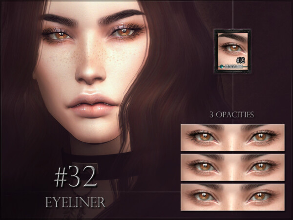 The Sims Resource: Eyeliner 32  Lashes by RemusSirion