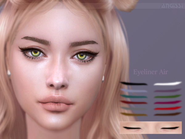 The Sims Resource: Eyeliner Air by ANGISSI
