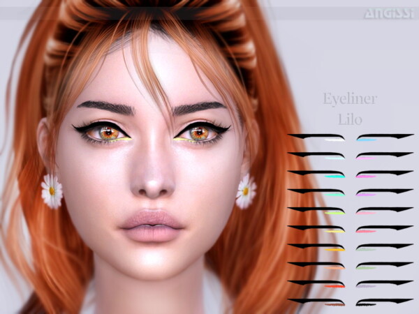 The Sims Resource: Lorelei Eyeliner N.95 by IzzieMcFire