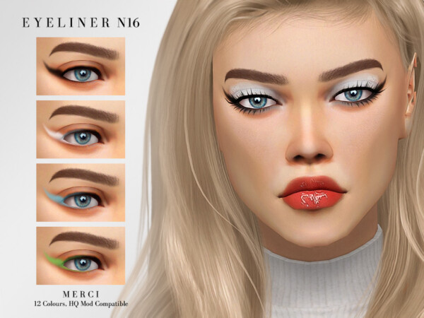 The Sims Resource: Eyeliner N16 by Merci