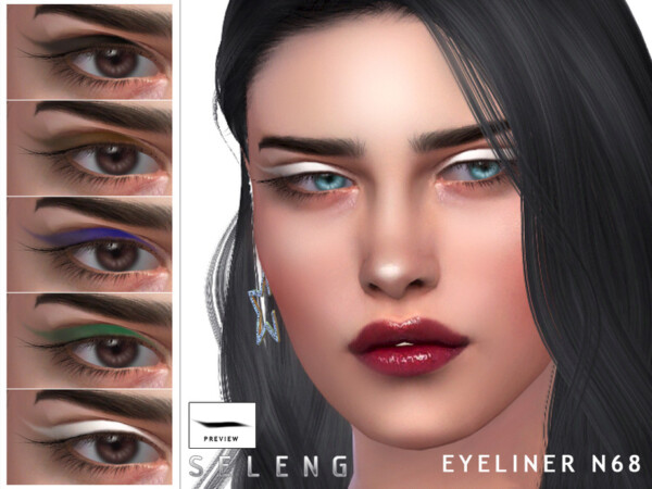 The Sims Resource: Eyeliner N68 by Seleng