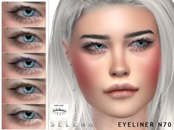 The Sims Resource: Eyeliner N70 by Seleng