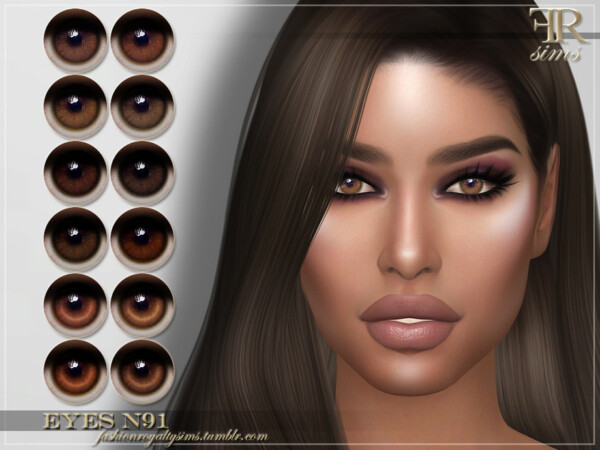The Sims Resource: Eyes N91 by FashionRoyaltySims