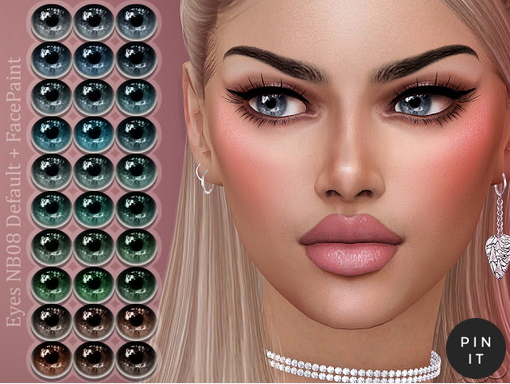 MSQ Sims: Eyes NB08 Default and FacePaint