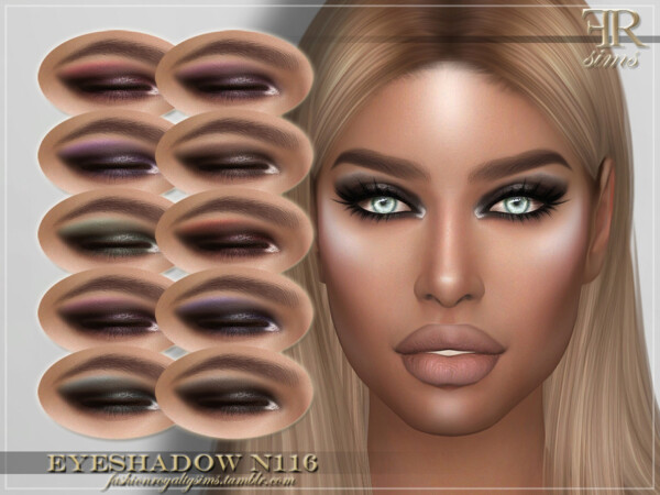The Sims Resource: Eyeshadow N116 by FashionRoyaltySims