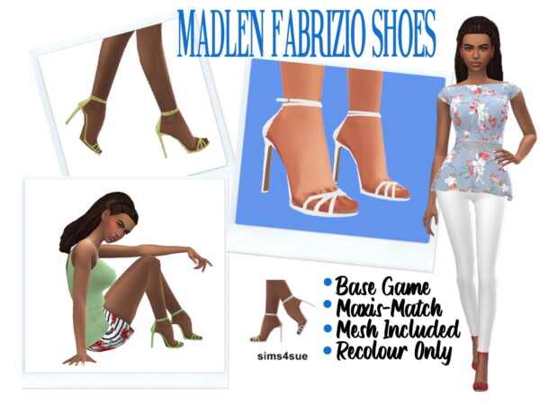 Sims 4 Sue: Madlen`s Fabrizio and Nia Shoes recolored