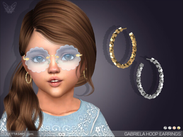 Gabriela Hoop Earrings by feyona from TSR