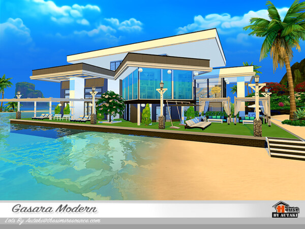 The Sims Resource: Gasara Modern House NoCC by Autaki