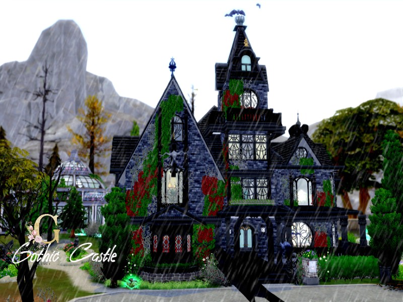 The Sims Resource: Gothic Castle by GenkaiHaretsu • Sims 4 Downloads