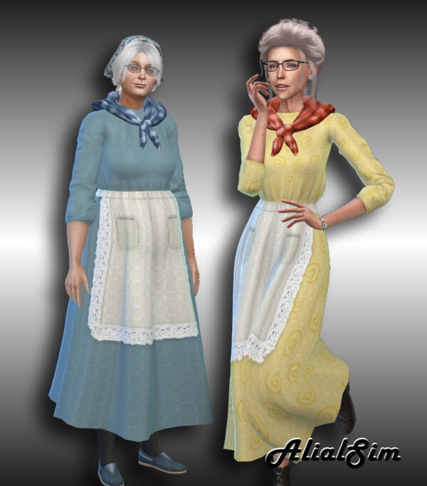 Alial Sim: Grandma Dress