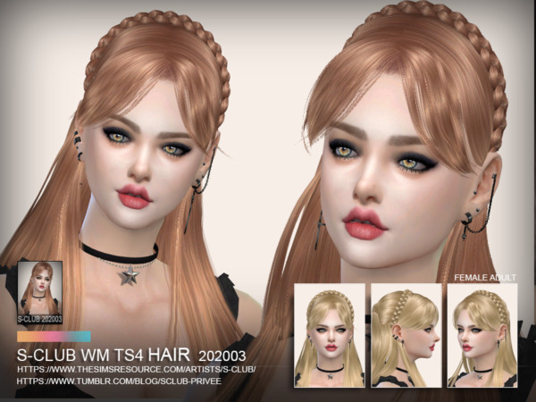 The Sims Resource: Hair 202003 by S Club