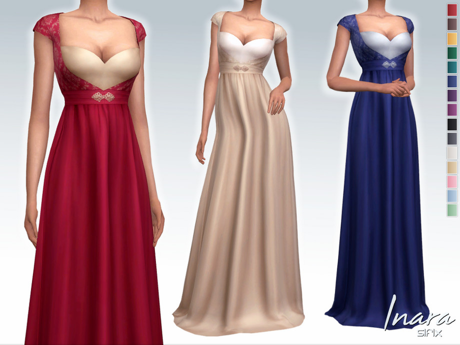 The Sims Resource: Inara Dress by Sifix • Sims 4 Downloads