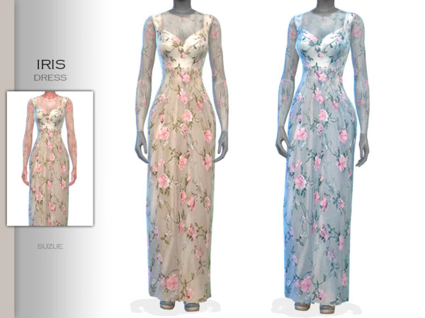 The Sims Resource: Iris Dress by Suzue