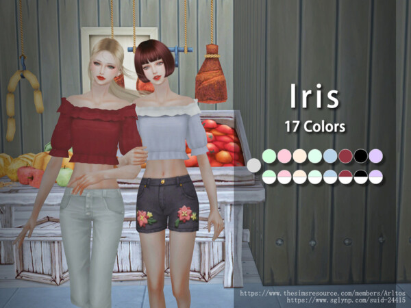 The Sims Resource: Iris top by Arltos