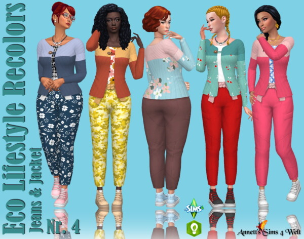 Annett`s Sims 4 Welt: Jeans and Jacket  Nr. 4