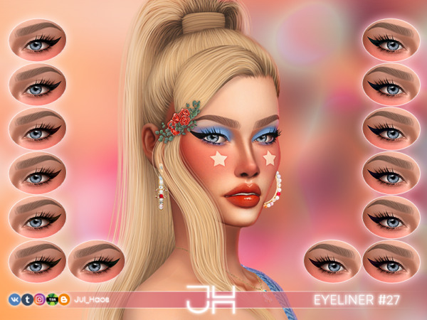 The Sims Resource: Eyeliner 27 by Jul Haos