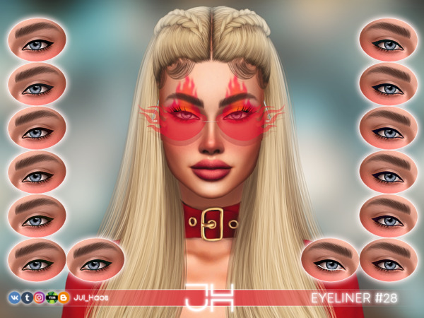 The Sims Resource: Eyeliner 28 by Jul Haos
