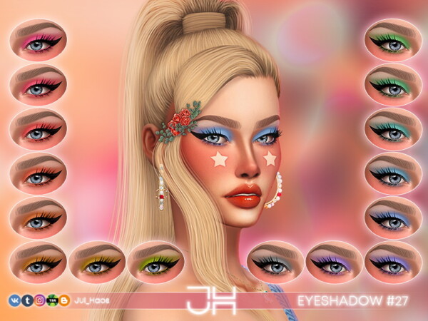The Sims Resource: Eyeshadow 27 by Jul Haos