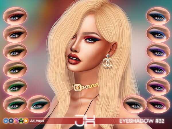The Sims Resource: Eyeshadow 32 by Jul Haos