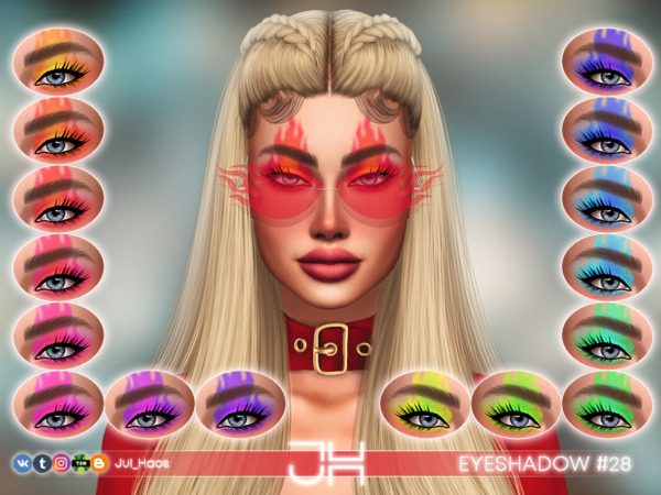 The Sims Resource: Eyeshadow 28 by Jul Haos