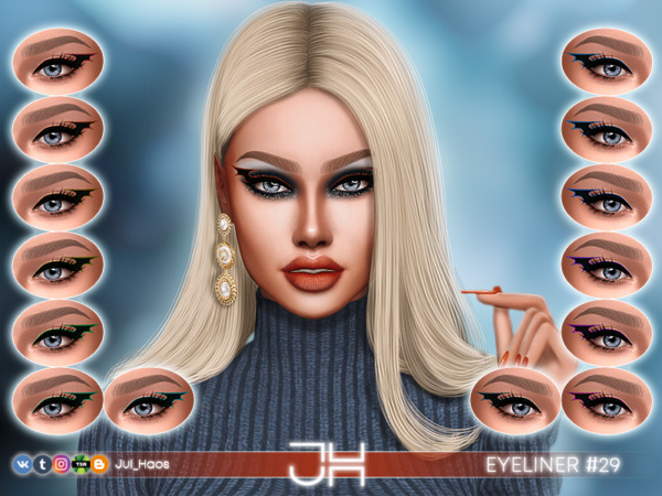 The Sims Resource: Eyeliner 29 by Jul Haos