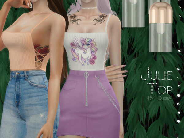 The Sims Resource: Julie Top by Dissia