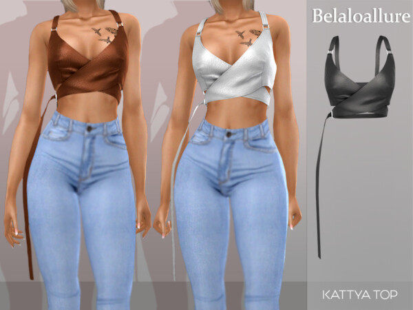 The Sims Resource: Kattya top by belal1997