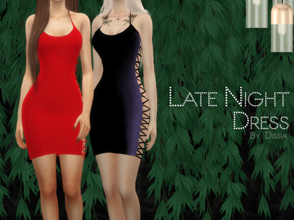 The Sims Resource: Late Night Dress by Dissia