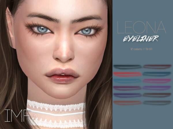 The Sims Resource: Leona Eyeliner N.97 by IzzieMcFire