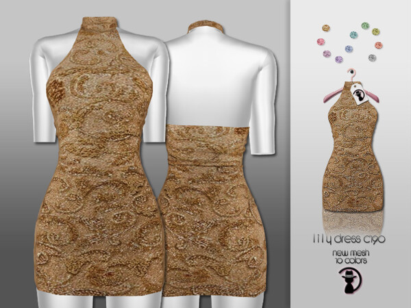 The Sims Resource: Lily Dress C190 by turksimmer