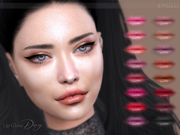 The Sims Resource: Lip Gloss Darcy by ANGISSI