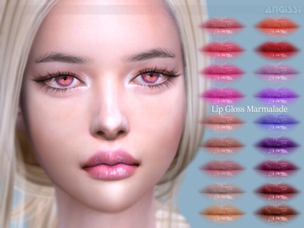 The Sims Resource: Lip Gloss Marmalade by ANGISSI