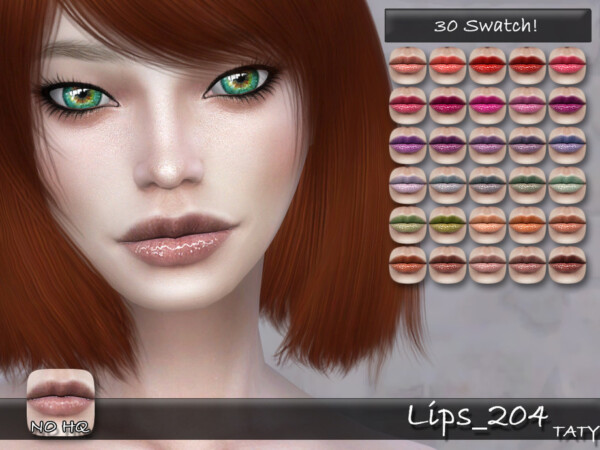 The Sims Resource: Lips 204 by tatygagg