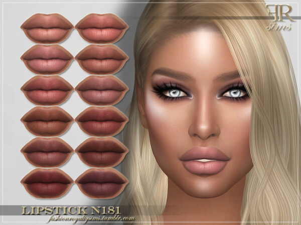 The Sims Resource: Lipstick N181 by FashionRoyaltySims