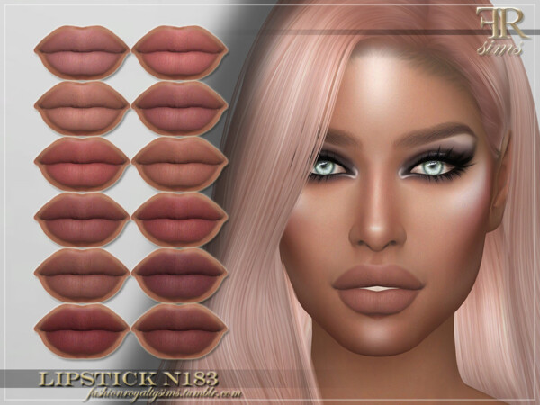 The Sims Resource: Lipstick N183 by FashionRoyaltySims